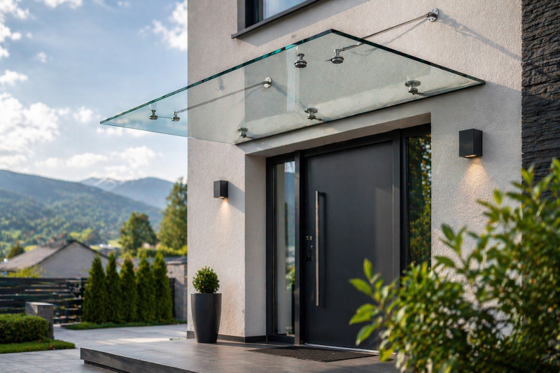 stekleni nadstrešek